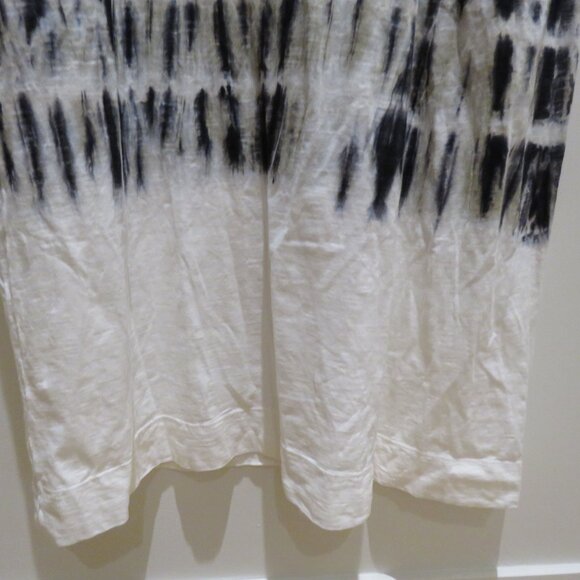 GILDA MIDANI Maria Maxi Dress in Black White Tie Dye Lagenlook Artsy Boho NWT - Picture 9 of 16